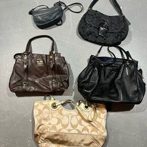5 Old Coach Purses